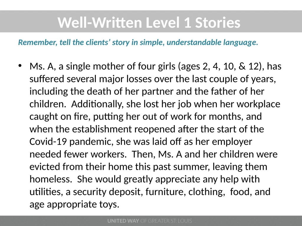 100 NEEDIEST CASES 2022 PROGRAM YEAR Welcome - slide 15 of 20