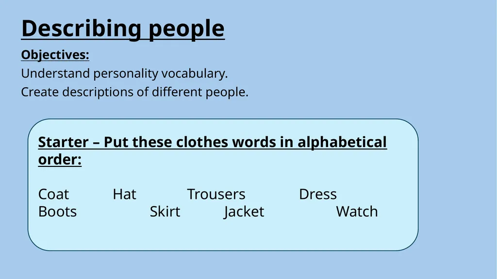 ESOL Entry 1-3 (3 lessons, each ~60 minutes*) - slide 14 of 38