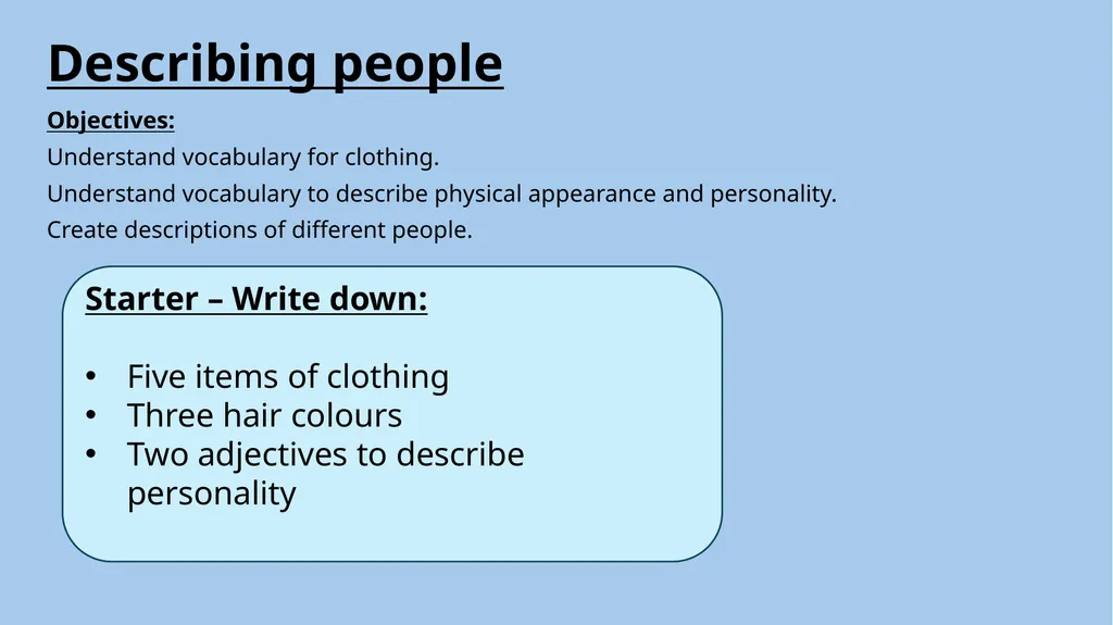 ESOL Entry 1-3 (3 lessons, each ~60 minutes*) - slide 3 of 38