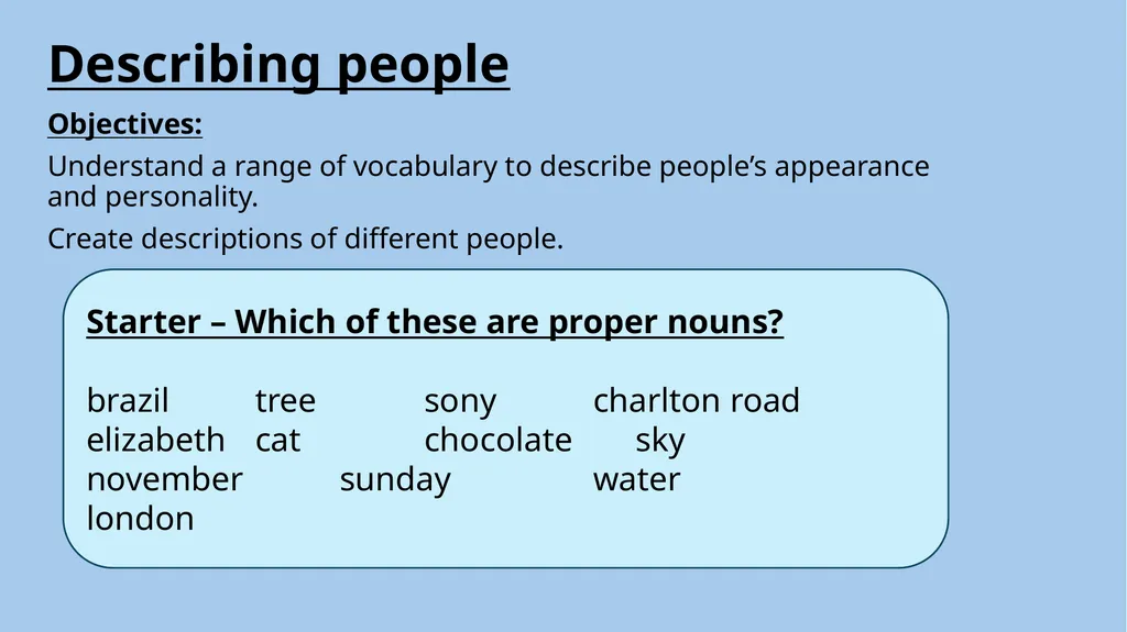 ESOL Entry 1-3 (3 lessons, each ~60 minutes*) - slide 30 of 38