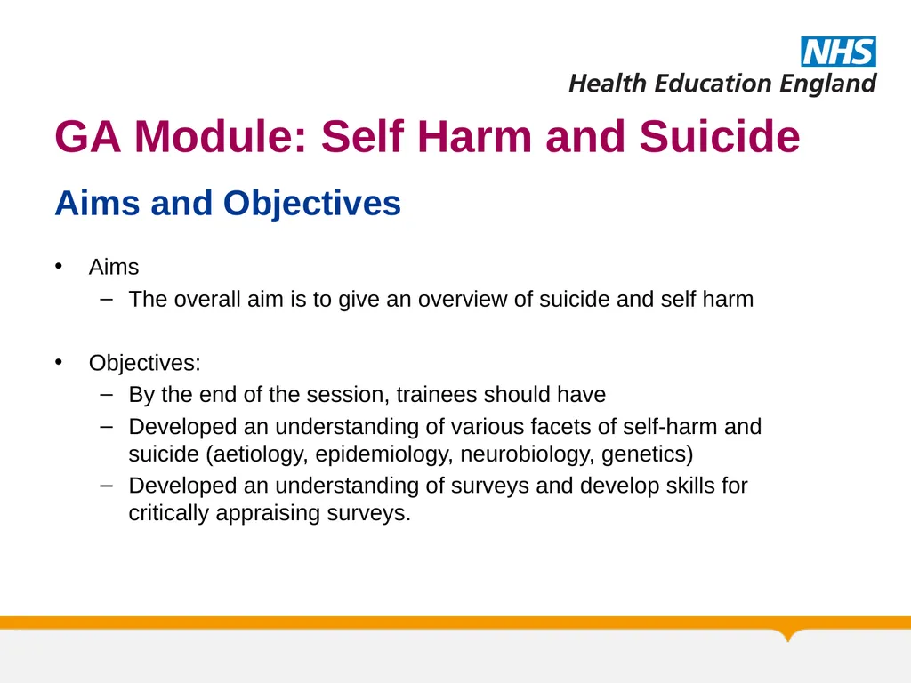 MRCPsych General Adult Module Self Harm and - slide 2 of 45