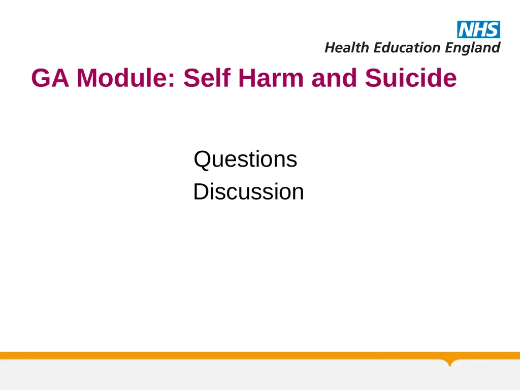 MRCPsych General Adult Module Self Harm and - slide 39 of 45