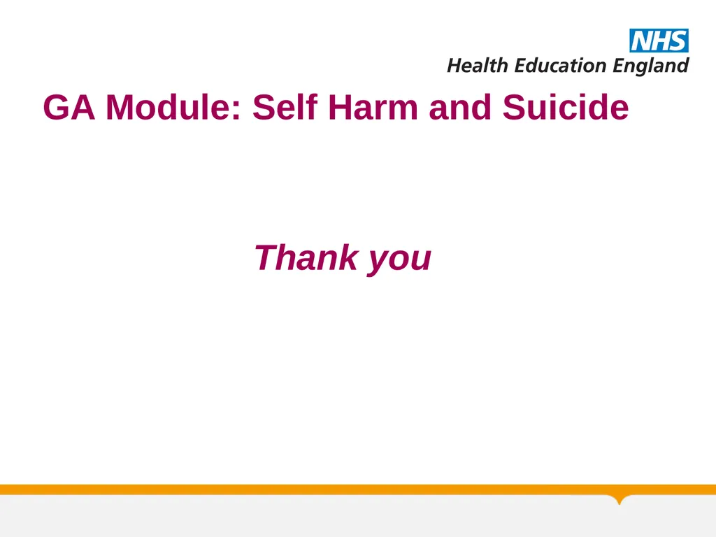 MRCPsych General Adult Module Self Harm and - slide 45 of 45