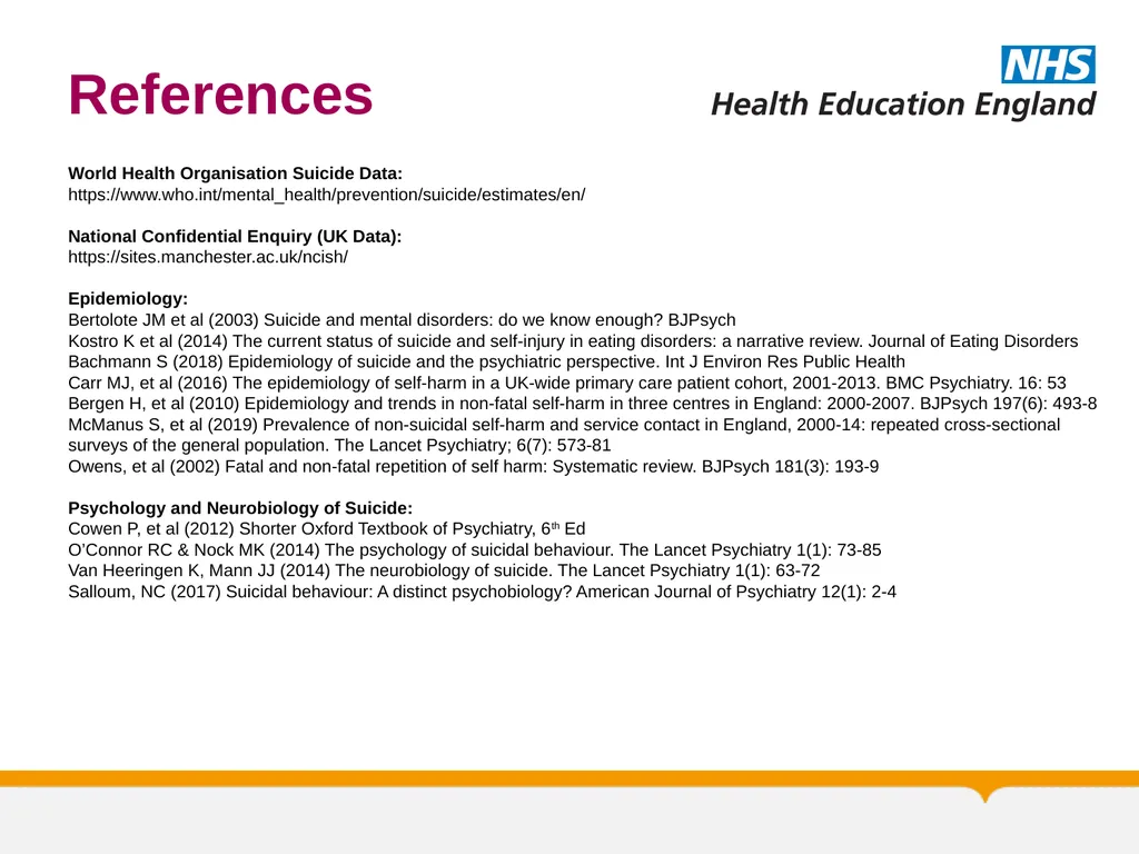 MRCPsych General Adult Module Self Harm and - slide 38 of 45