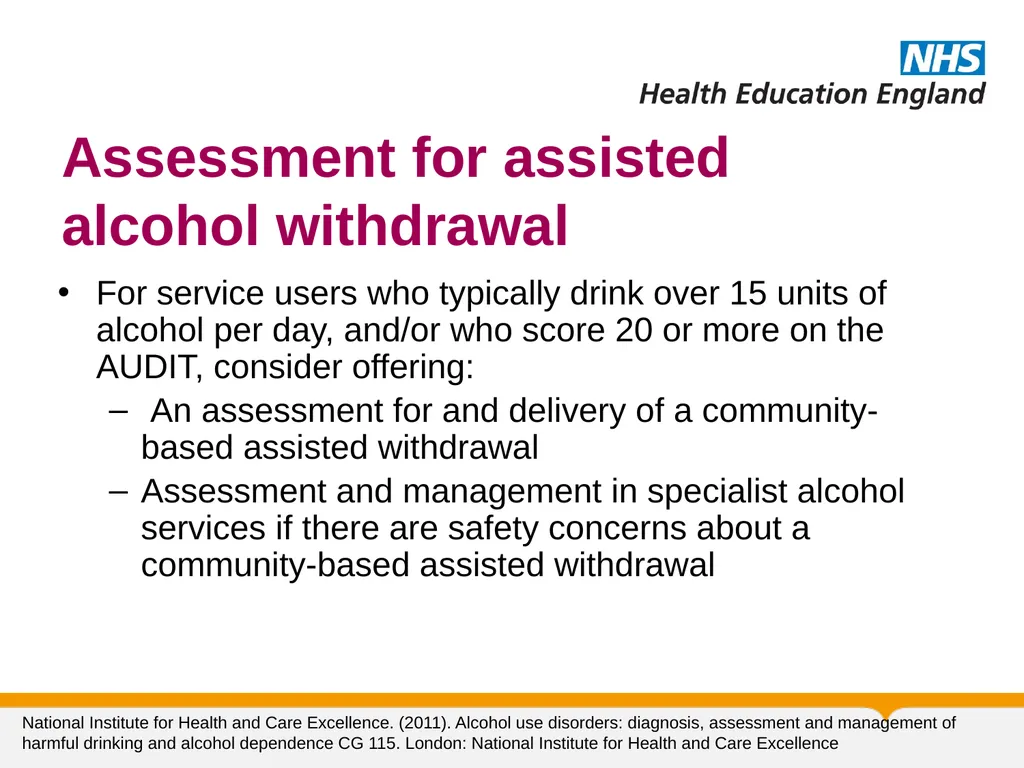 Substance Misuse Module Diagnosis & Treatment of - slide 30 of 87