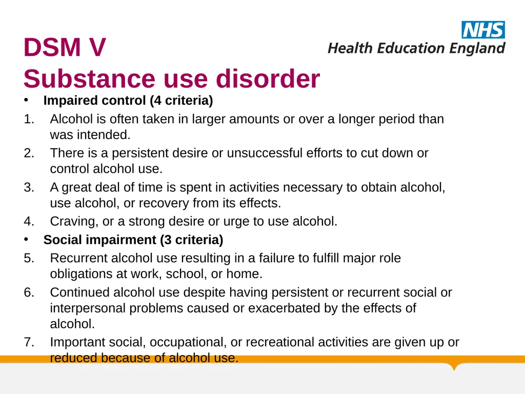 Substance Misuse Module Diagnosis & Treatment of - slide 68 of 87