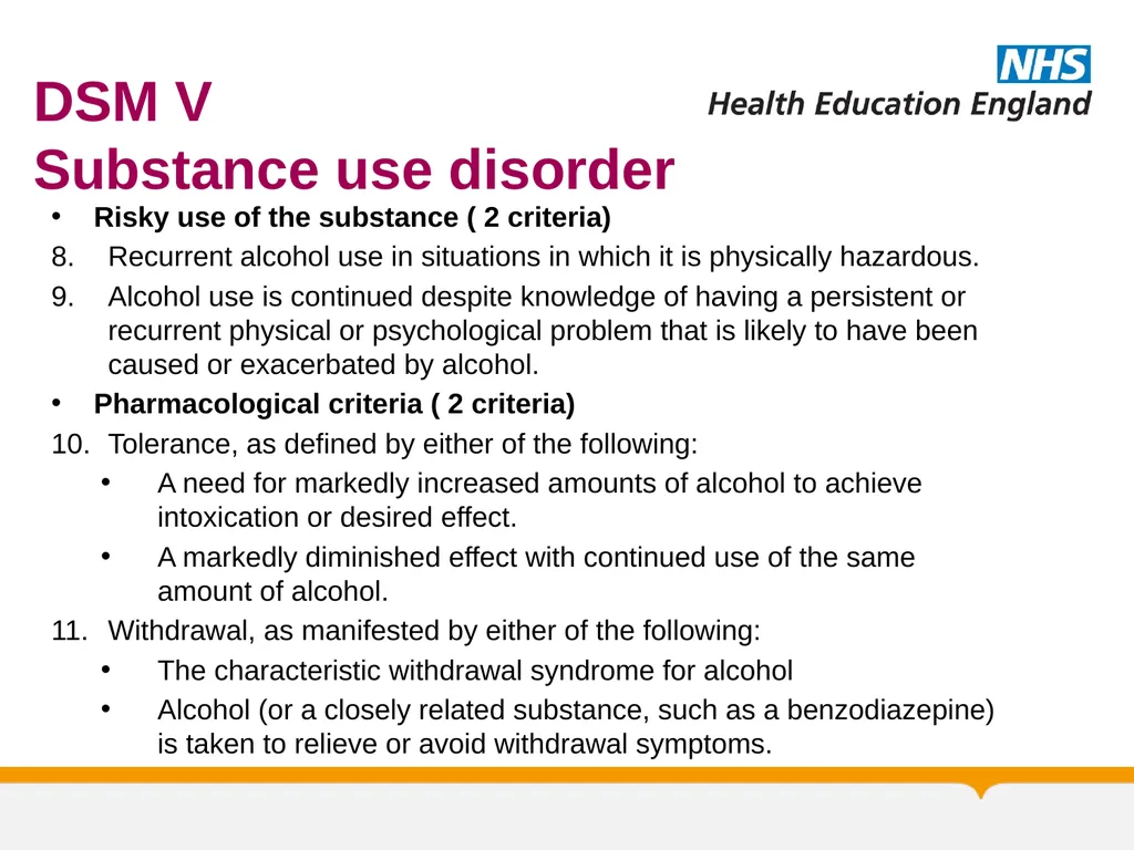 Substance Misuse Module Diagnosis & Treatment of - slide 69 of 87