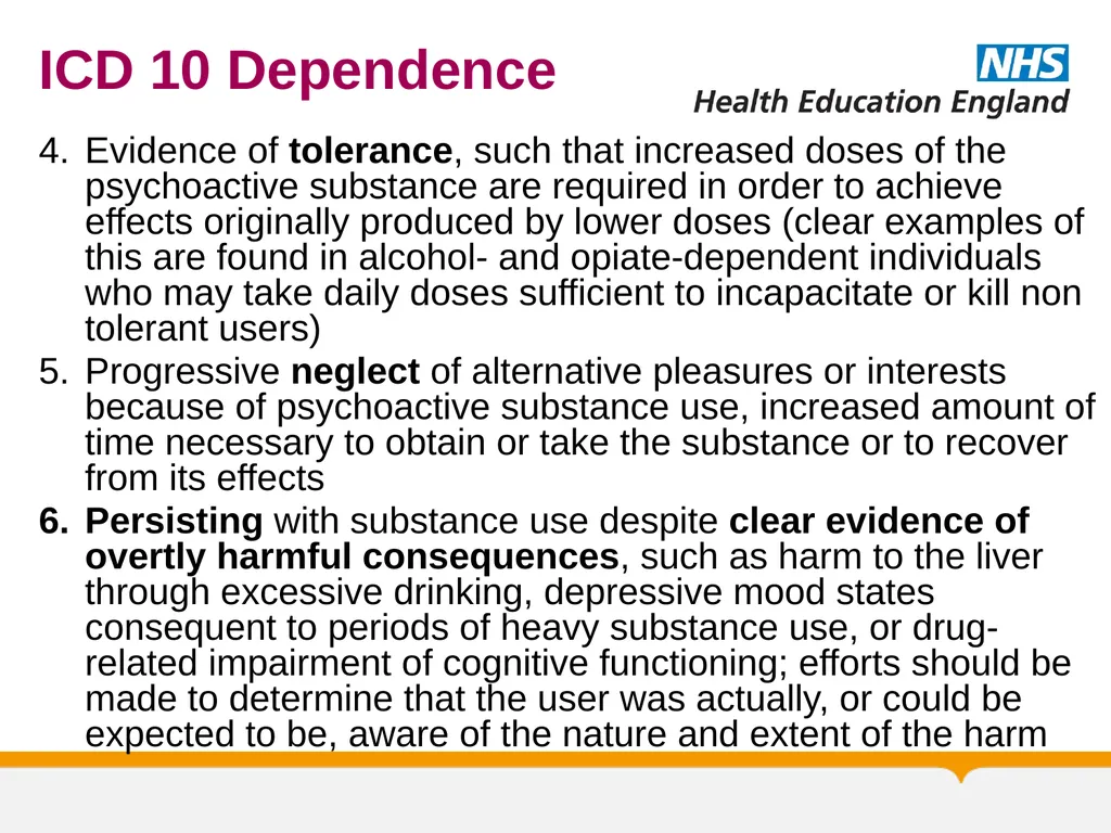 Substance Misuse Module Diagnosis & Treatment of - slide 12 of 87