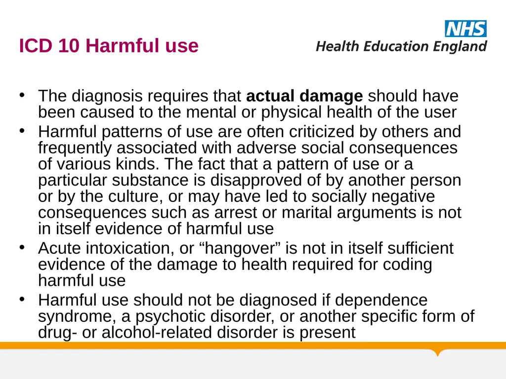 Substance Misuse Module Diagnosis & Treatment of - slide 13 of 87
