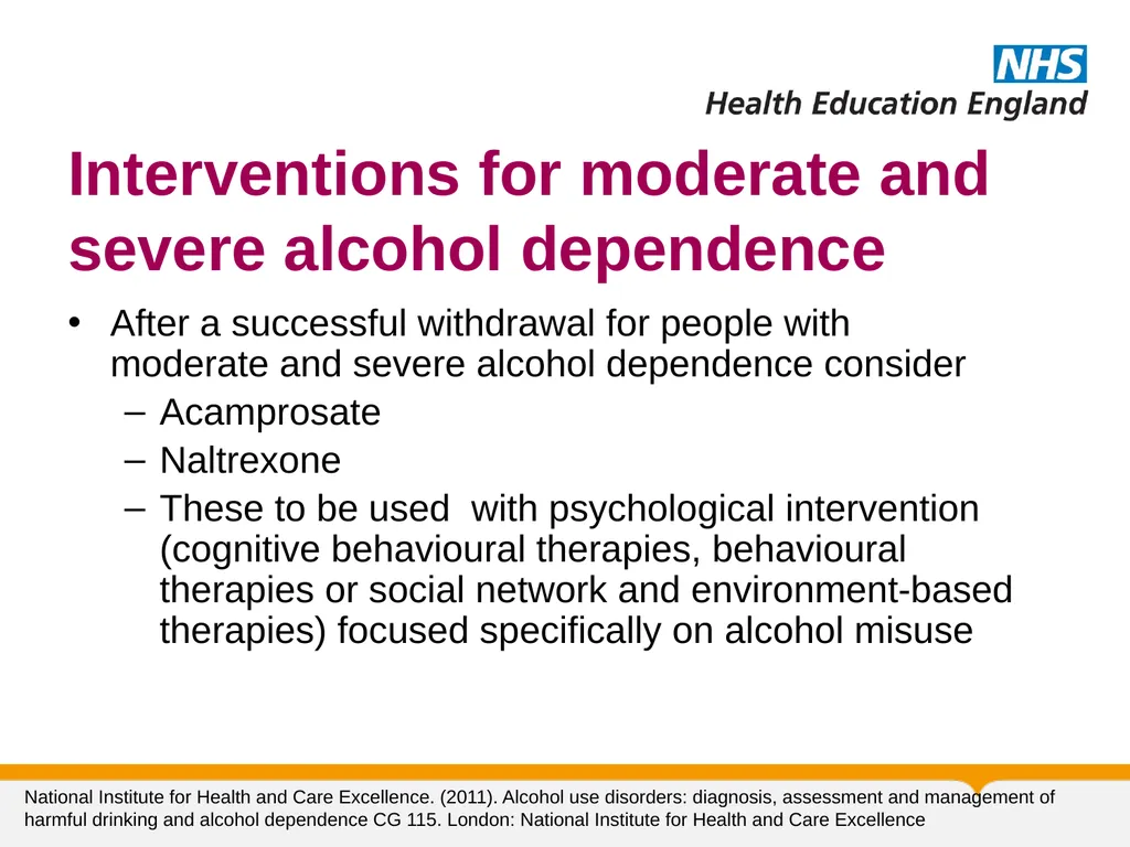 Substance Misuse Module Diagnosis & Treatment of - slide 43 of 87