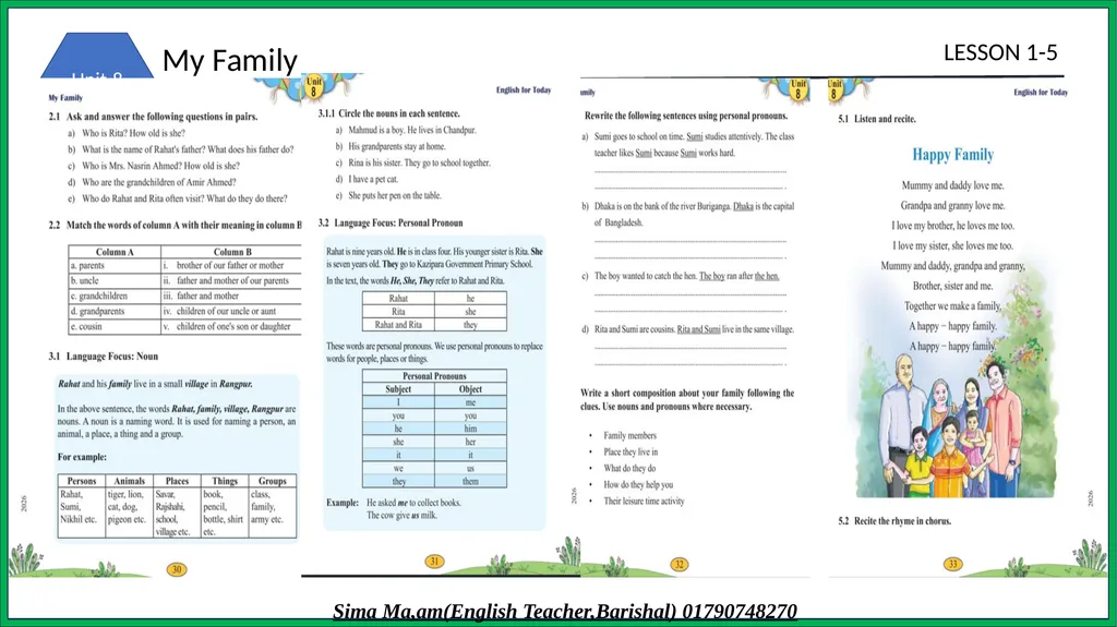 TEACHER’S INFORMATION: 3 Class : Four Subject : - slide 11 of 29