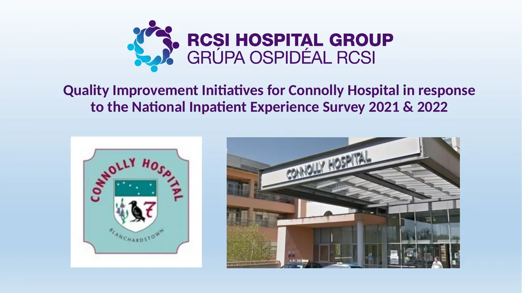 Quality Improvement Initiatives across the RCSI - slide 12 of 21