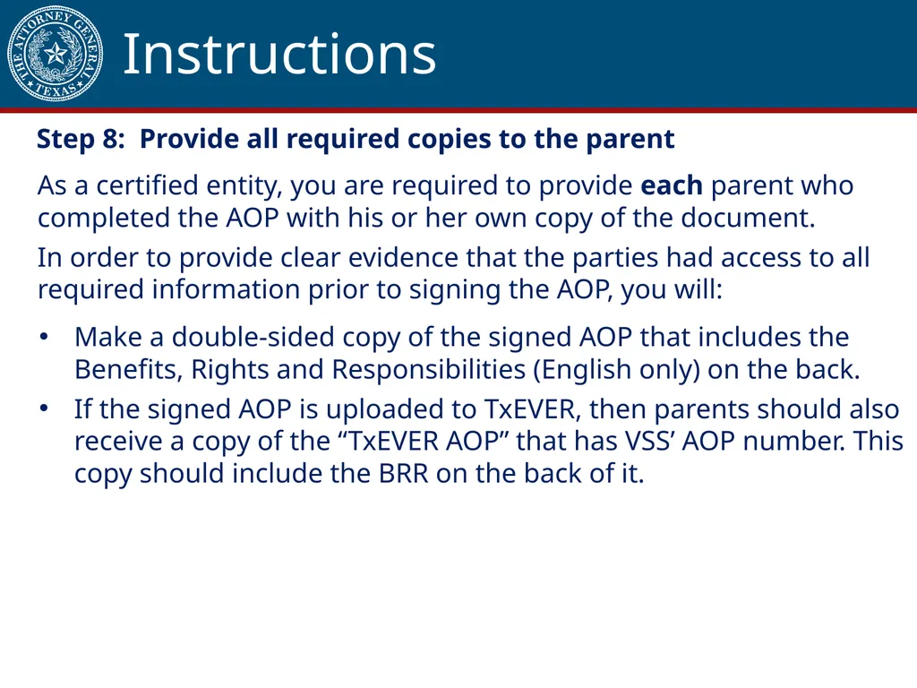 Acknowledgment of Paternity Certification Training - slide 59 of 84