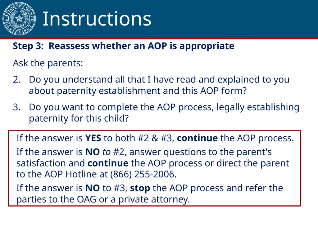 Acknowledgment of Paternity Certification Training - slide 34 of 84