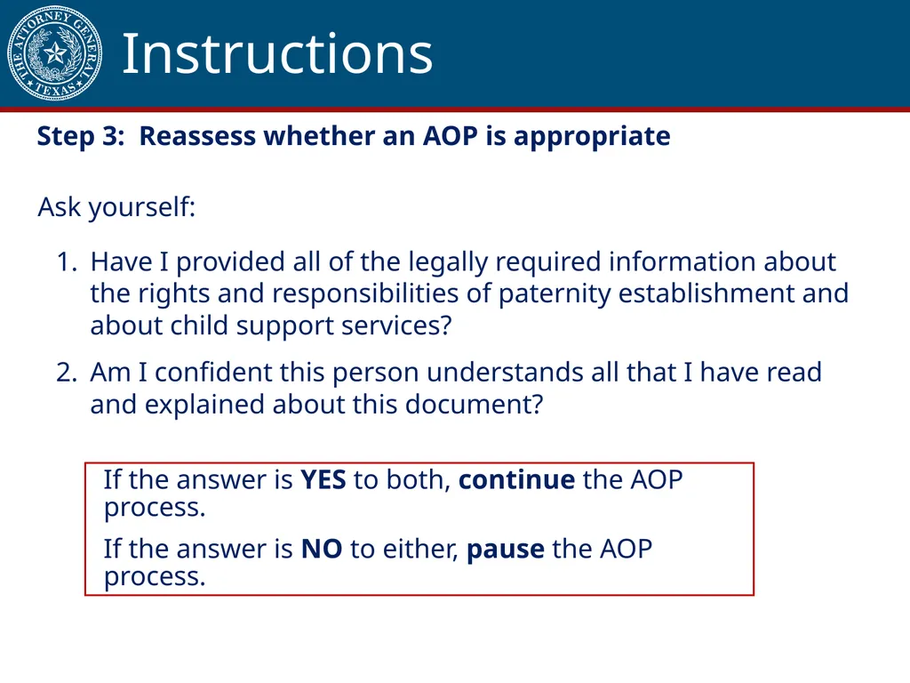 Acknowledgment of Paternity Certification Training - slide 35 of 84