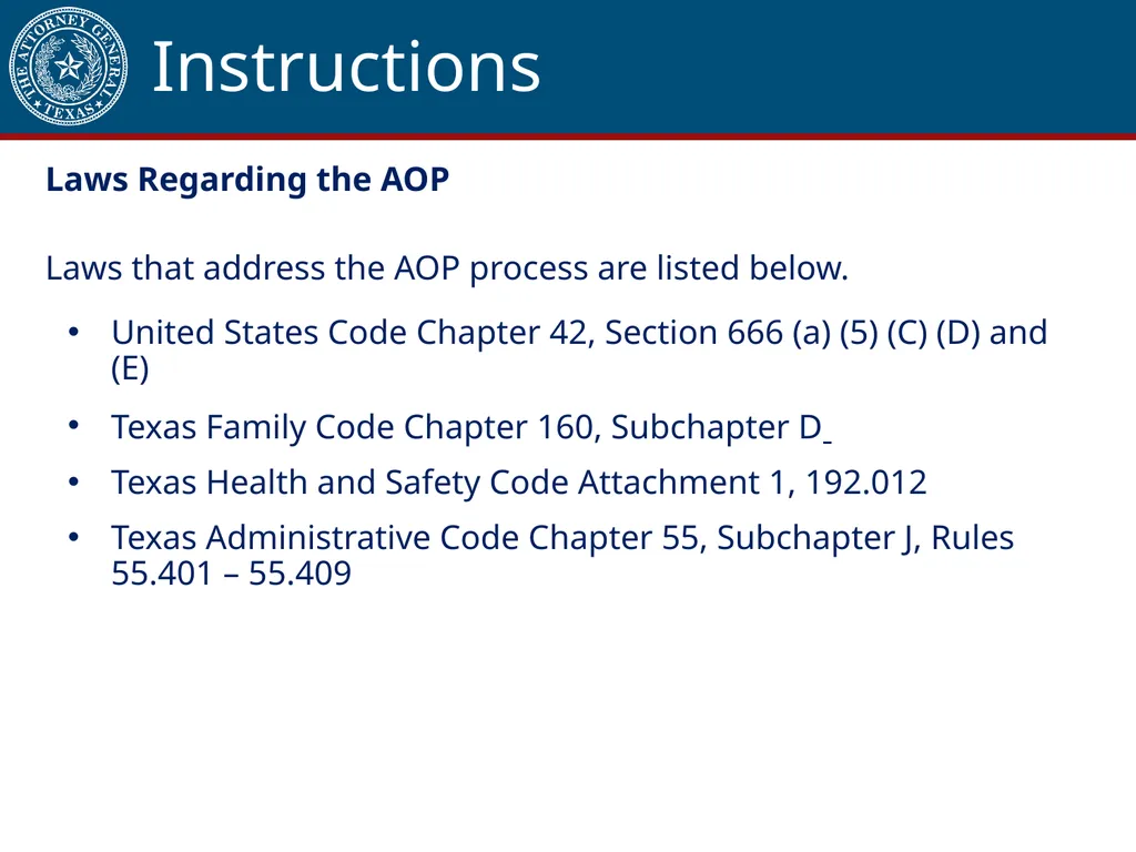 Acknowledgment of Paternity Certification Training - slide 11 of 84