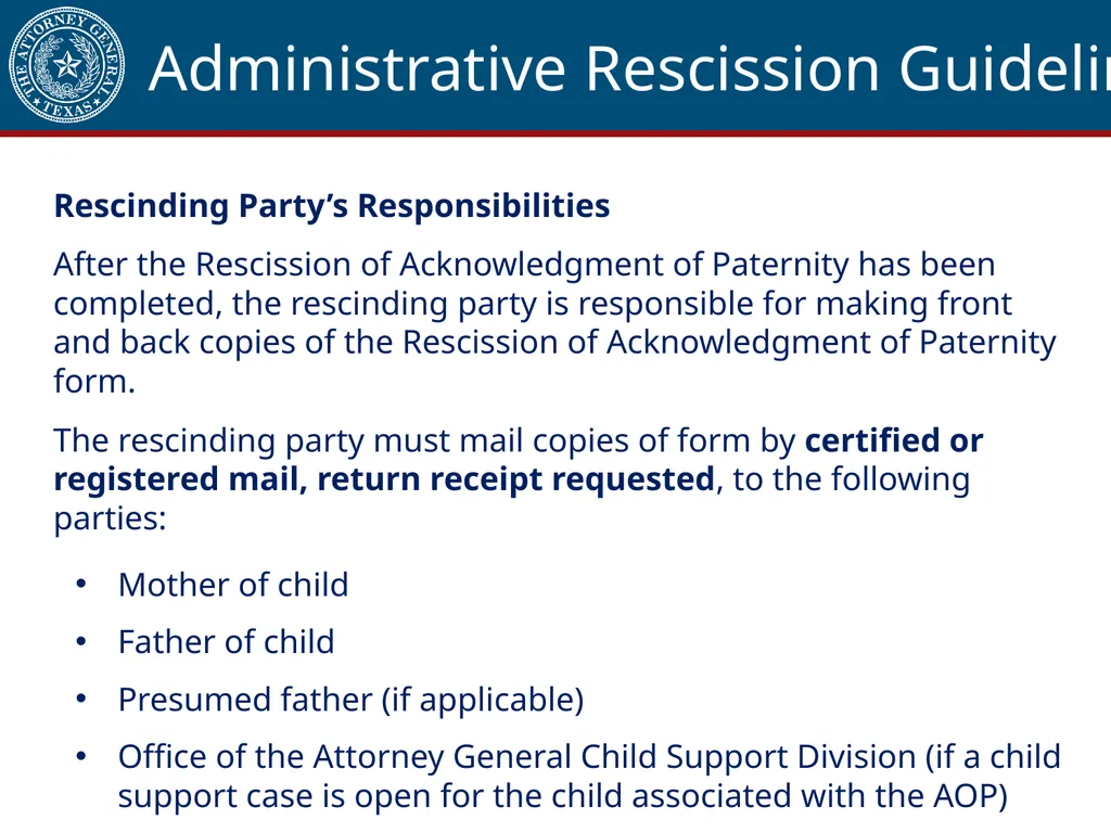 Acknowledgment of Paternity Certification Training - slide 83 of 84