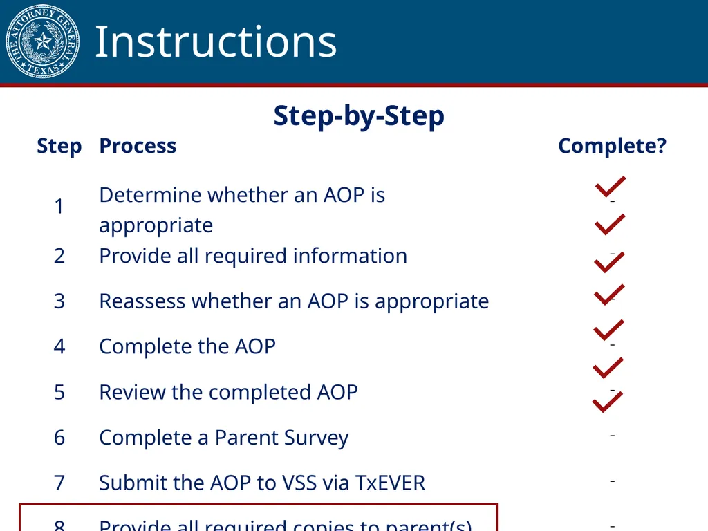 Acknowledgment of Paternity Certification Training - slide 58 of 84