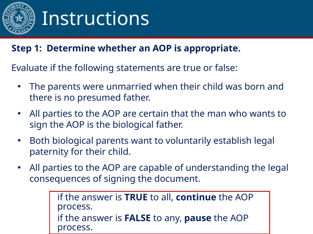 Acknowledgment of Paternity Certification Training - slide 17 of 84