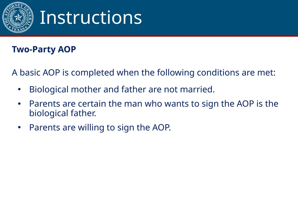 Acknowledgment of Paternity Certification Training - slide 12 of 84