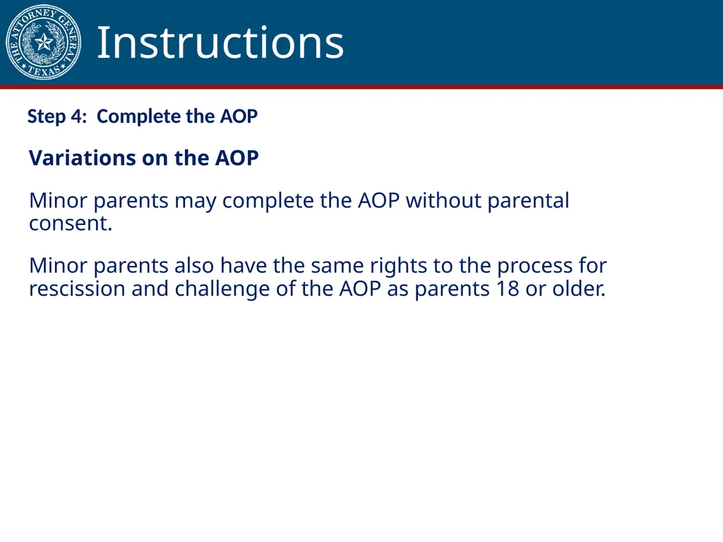 Acknowledgment of Paternity Certification Training - slide 40 of 84