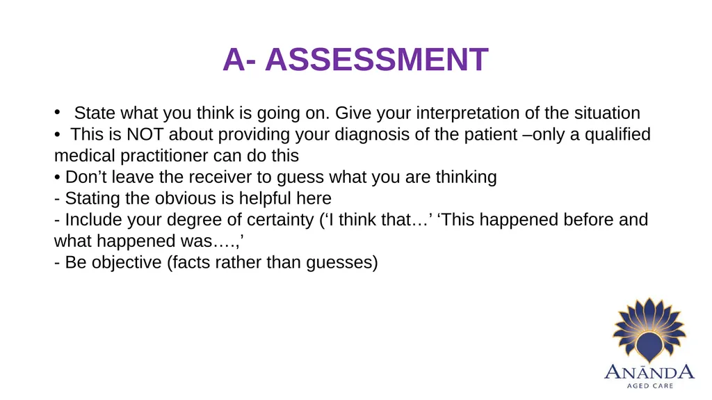 ISBAR Using a standardised communication tool for - slide 10 of 14
