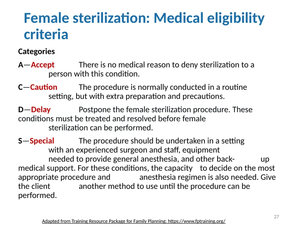 Contraceptive methods - Part 4 Raqibat Idris, - slide 27 of 113