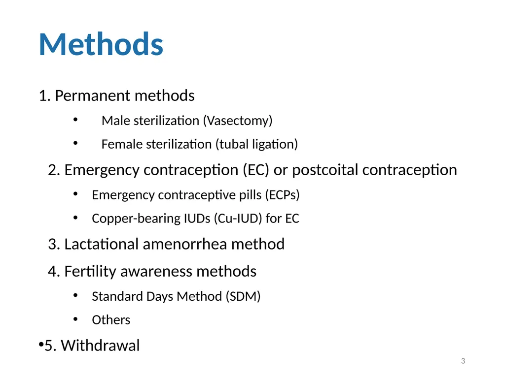 Contraceptive methods - Part 4 Raqibat Idris, - slide 3 of 113