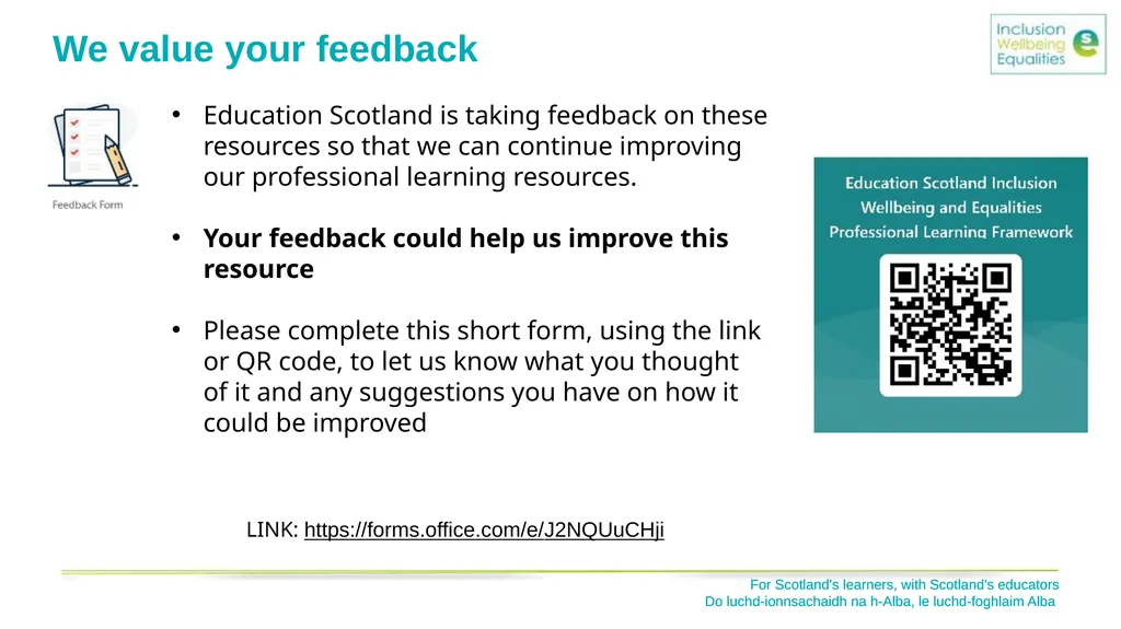Inclusion, Wellbeing and Equalities Framework – - slide 27 of 28