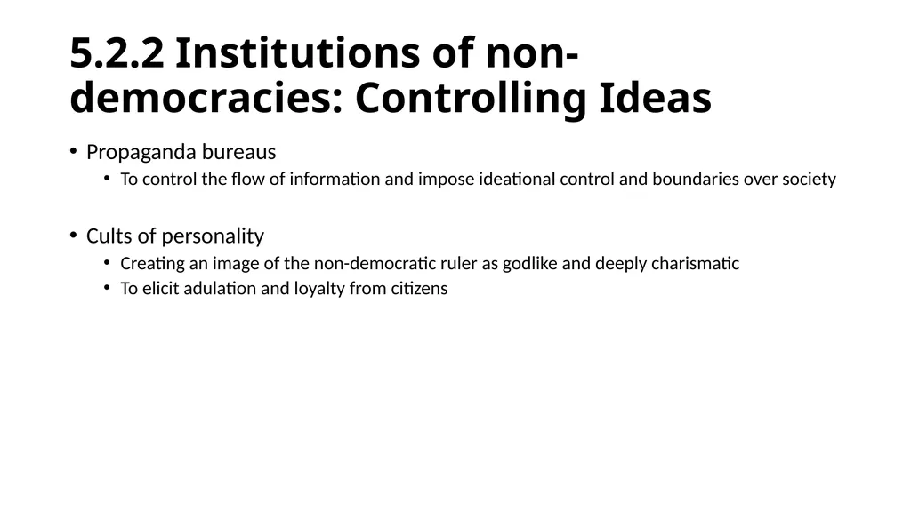 Chapter 5: Non-Democracies and Democratic - slide 9 of 23