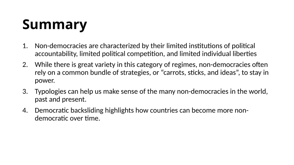 Chapter 5: Non-Democracies and Democratic - slide 23 of 23