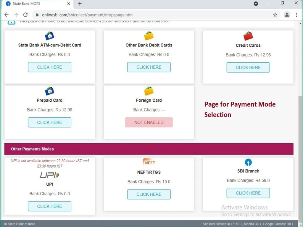 Procedure for Online Fee Payment – SBI Collect In - slide 11 of 16