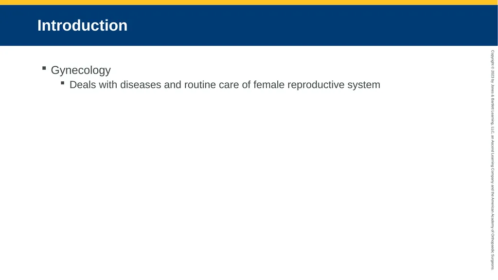 Gynecologic Emergencies CHAPTER 23 Introduction - slide 2 of 80