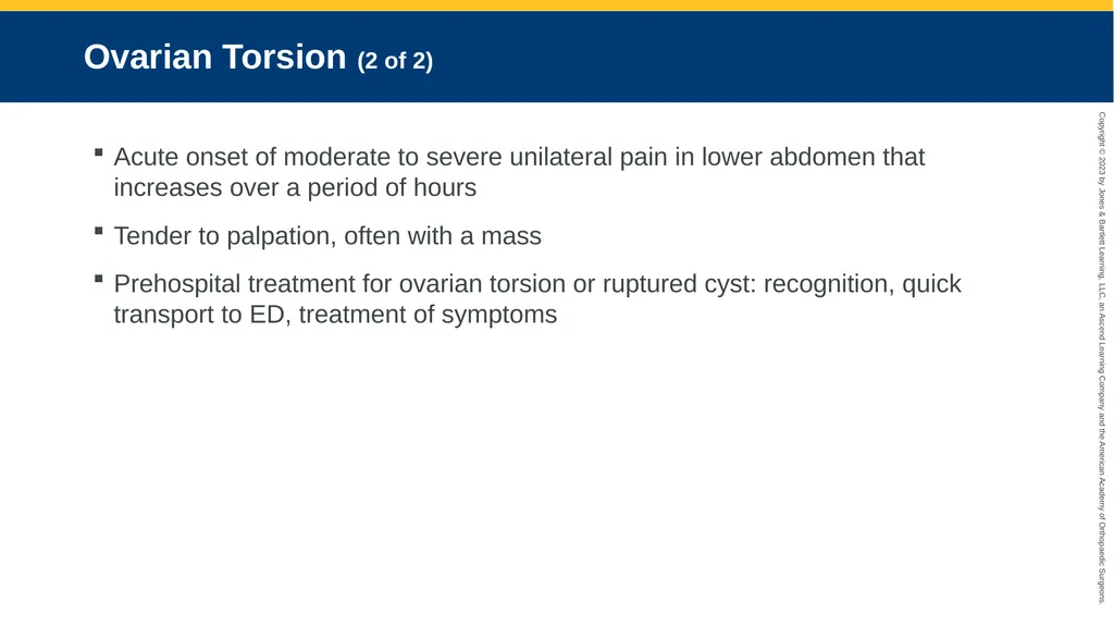 Gynecologic Emergencies CHAPTER 23 Introduction - slide 48 of 80