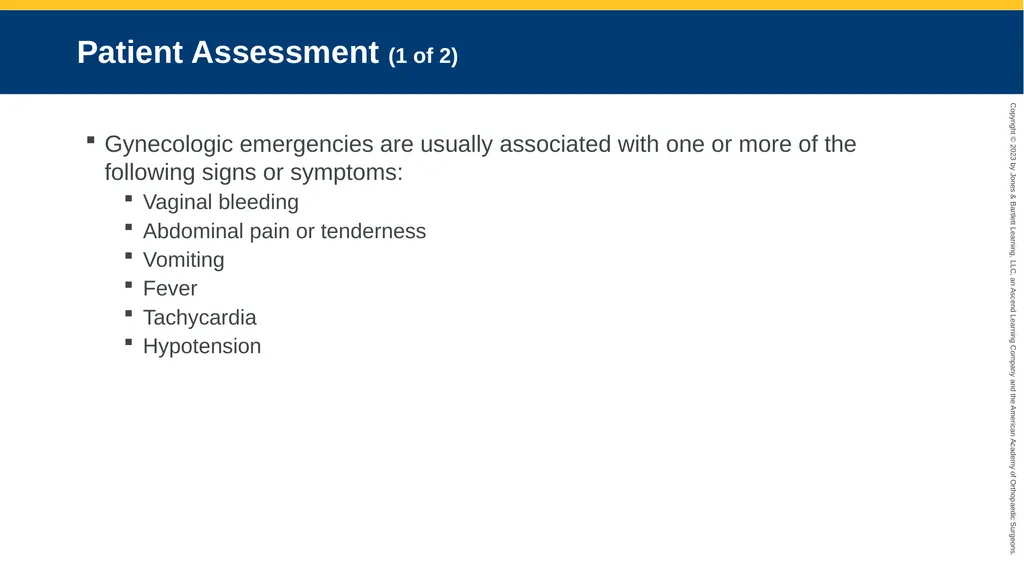 Gynecologic Emergencies CHAPTER 23 Introduction - slide 15 of 80