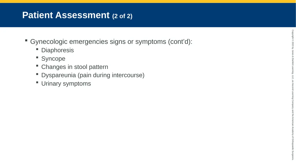 Gynecologic Emergencies CHAPTER 23 Introduction - slide 16 of 80
