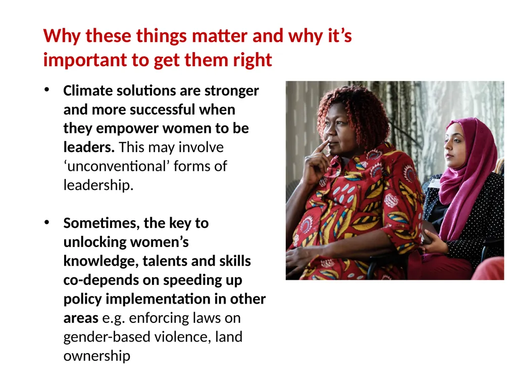 Gender and social inclusion: Taking practical - slide 13 of 23
