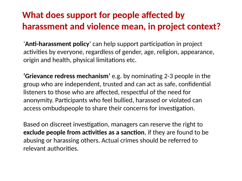 Gender and social inclusion: Taking practical - slide 8 of 23