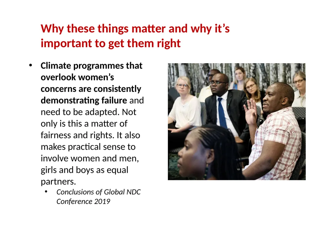 Gender and social inclusion: Taking practical - slide 12 of 23