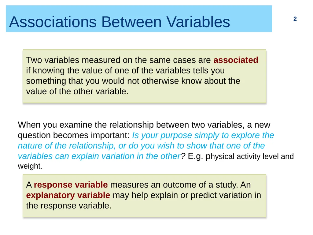 Chapter 2 (part I) Bivariate Relationship and - slide 2 of 33