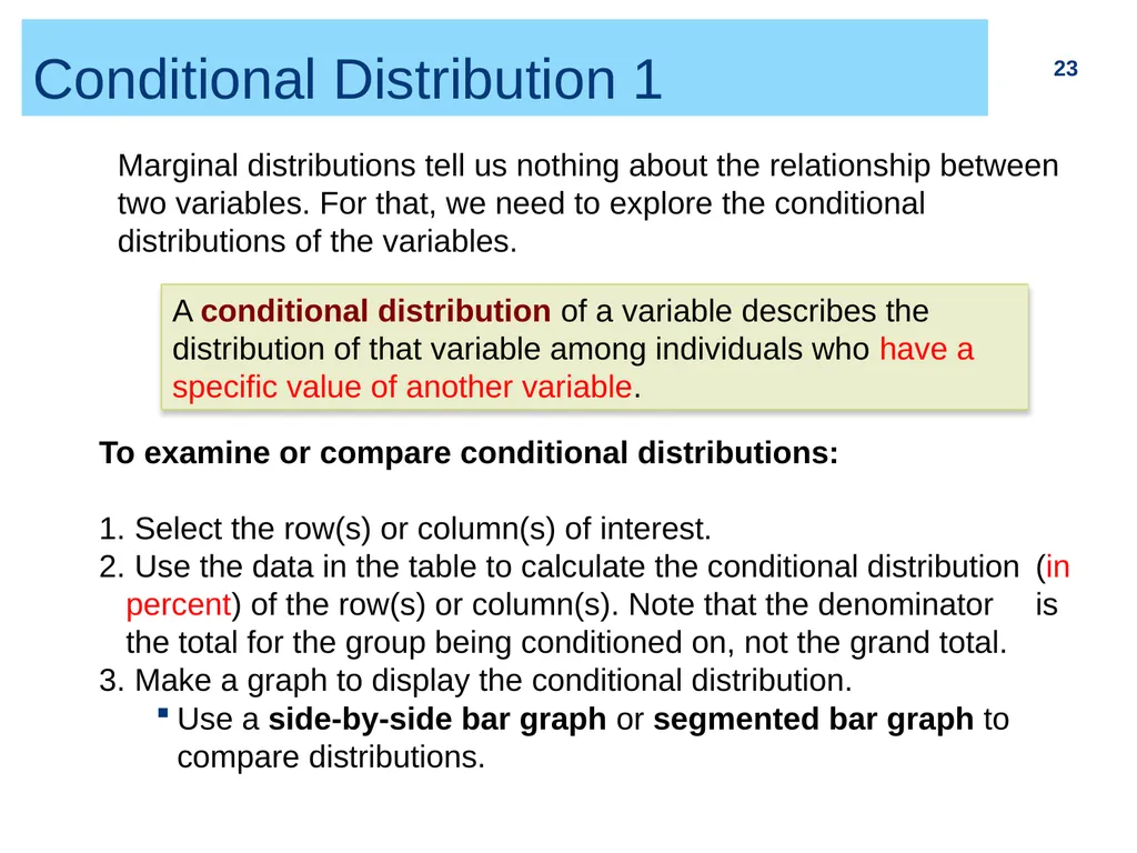 Chapter 2 (part I) Bivariate Relationship and - slide 23 of 33