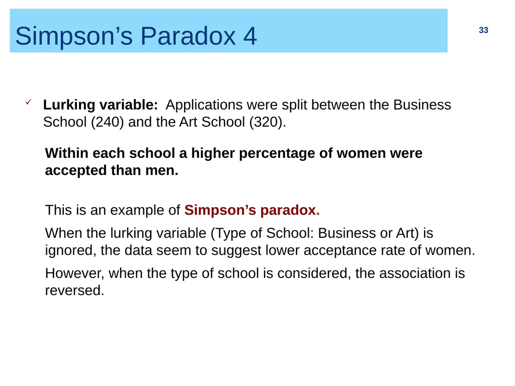 Chapter 2 (part I) Bivariate Relationship and - slide 33 of 33