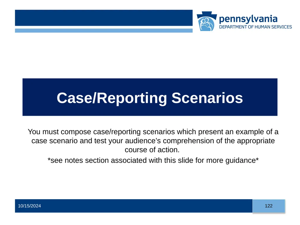 Child Abuse Recognition and Reporting in - slide 122 of 125