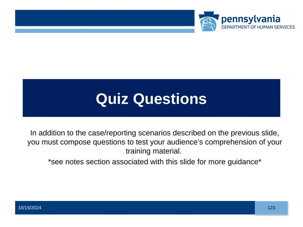 Child Abuse Recognition and Reporting in - slide 123 of 125