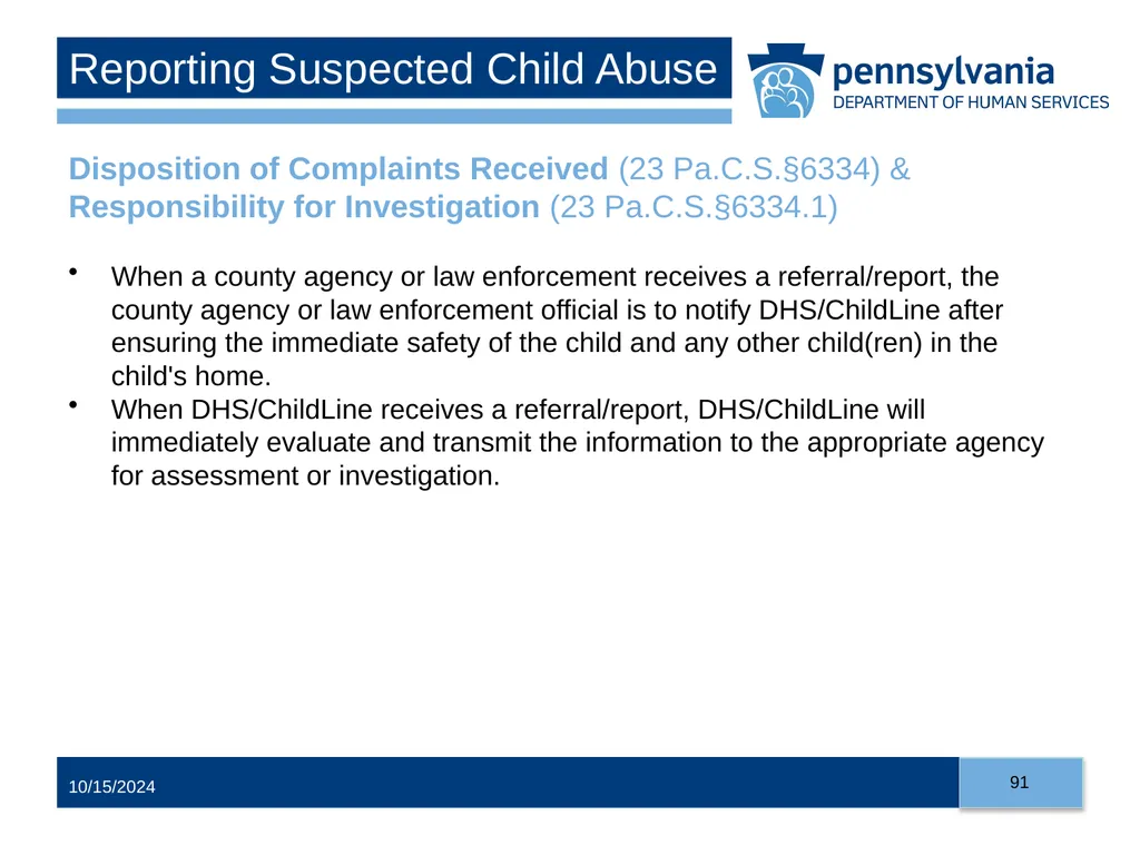 Child Abuse Recognition and Reporting in - slide 91 of 125
