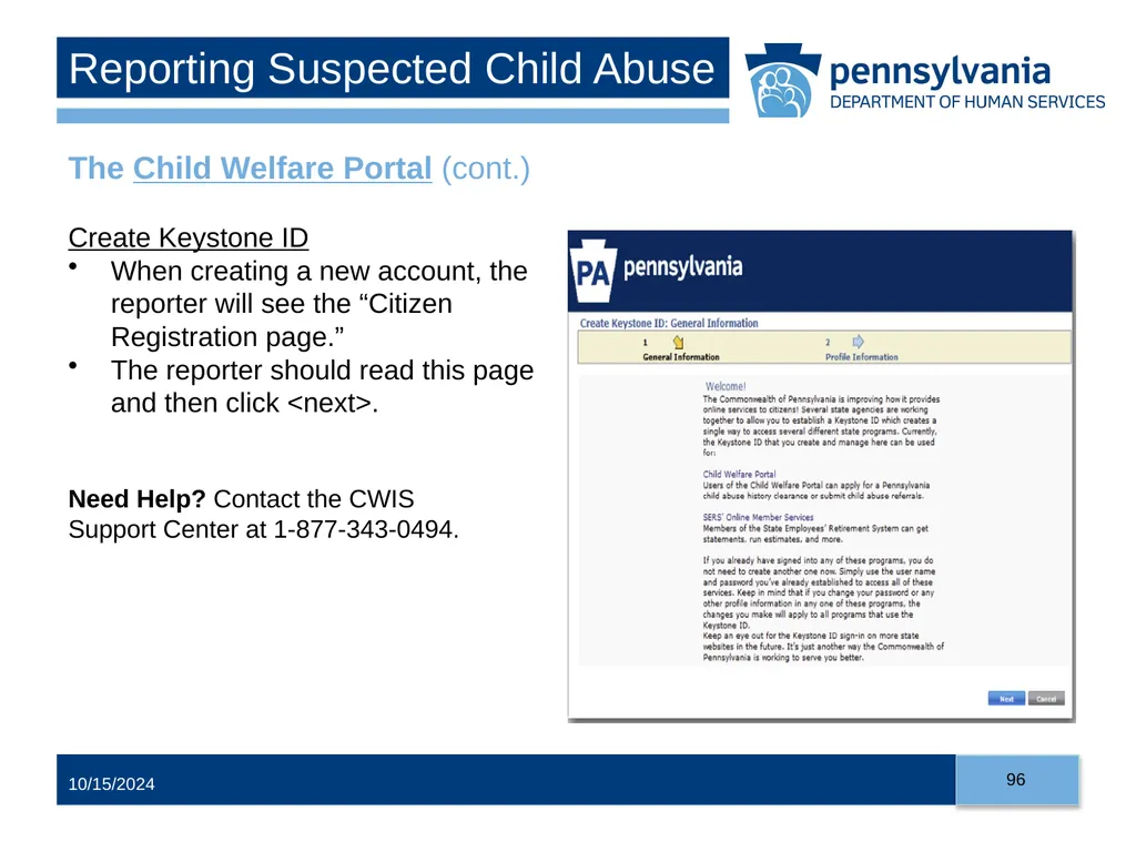 Child Abuse Recognition and Reporting in - slide 96 of 125