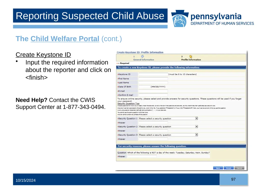 Child Abuse Recognition and Reporting in - slide 97 of 125