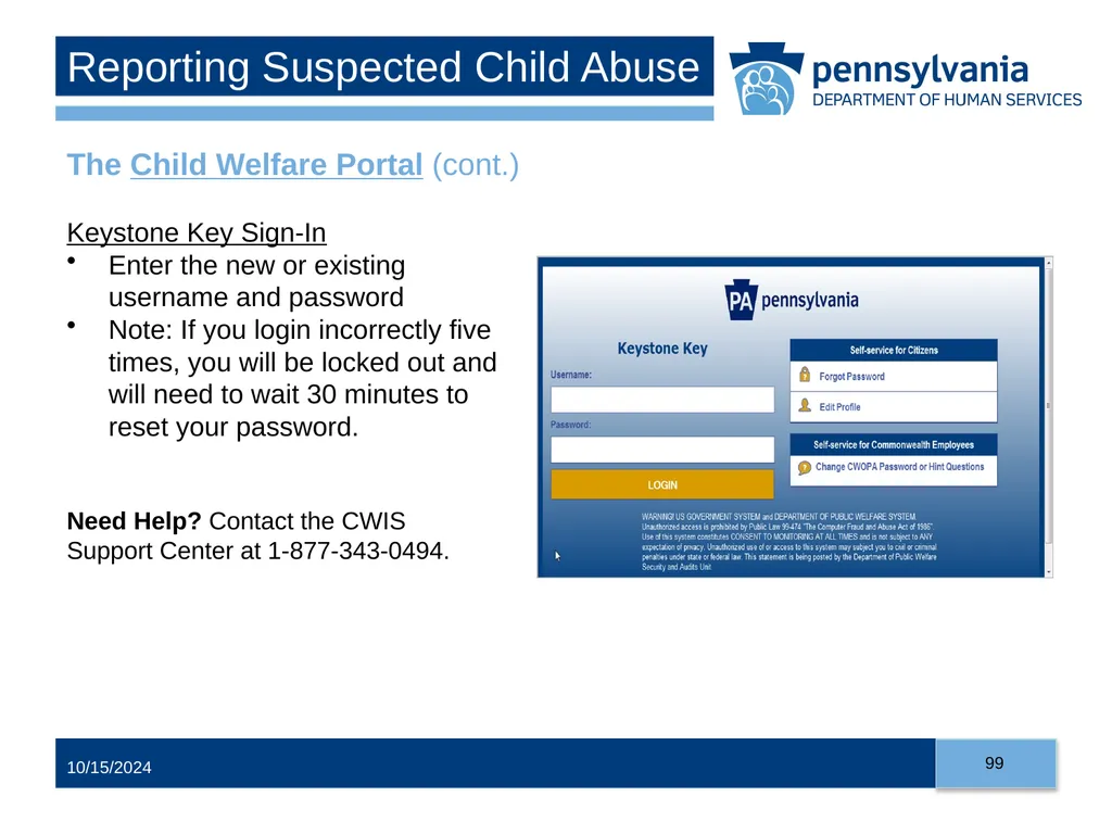 Child Abuse Recognition and Reporting in - slide 99 of 125