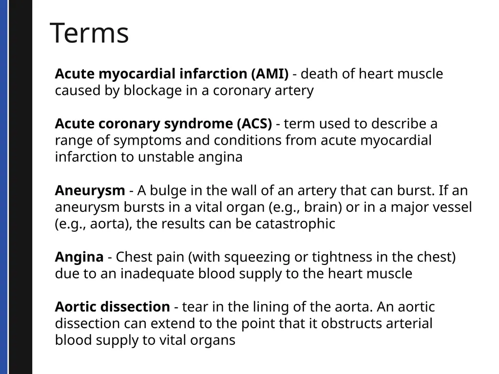 BLS 2015 Cardiovascular Emergencies Cardiovascular - slide 7 of 58