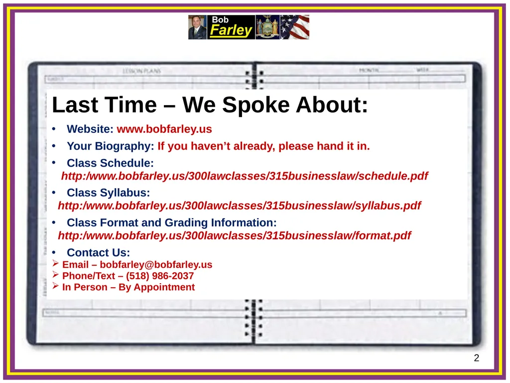Slide Set 02C: Introduction to the Law - slide 2 of 39